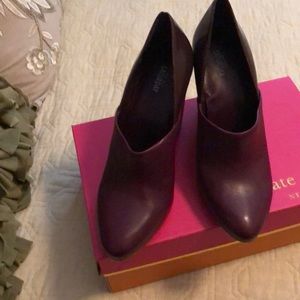 Kate Spade Saturday burgundy heels
